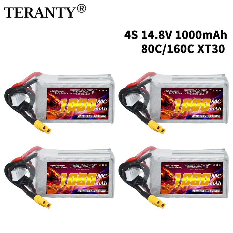 TERANTY 4S 1000mAh 14.8V 80C/1 - Fpv Drone Battery review and price