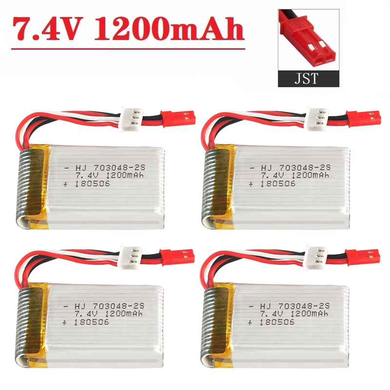 Lipo Battery 2S 7.4V 1200mAh 7 - Eachine Drone E010 review and price